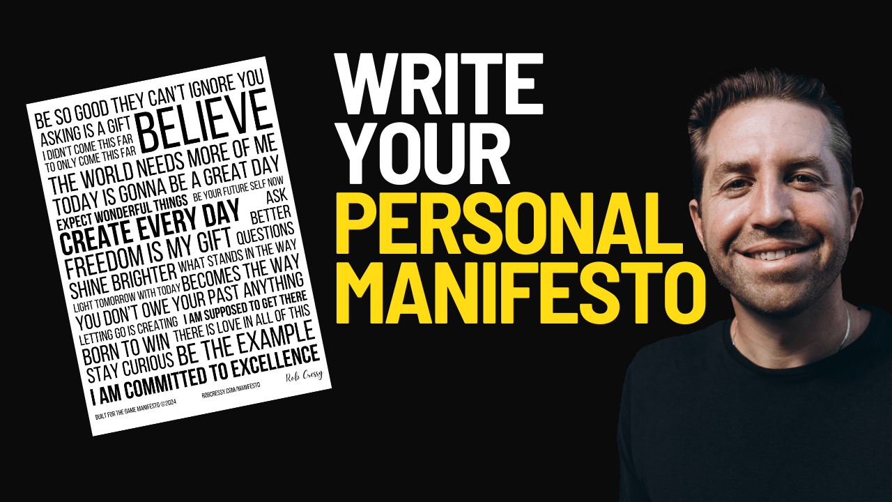 write your personal manifesto